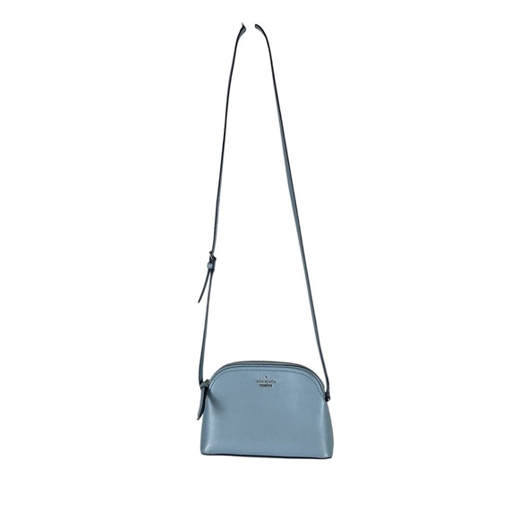 Kate Spade New York Small Crossbody Bag - Blue Leather - Adjustable Strap - Picture 2 of 11